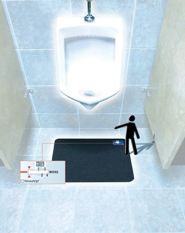 Disposable Hygienic Urinal Mats are Disposable Bathroom Mats with