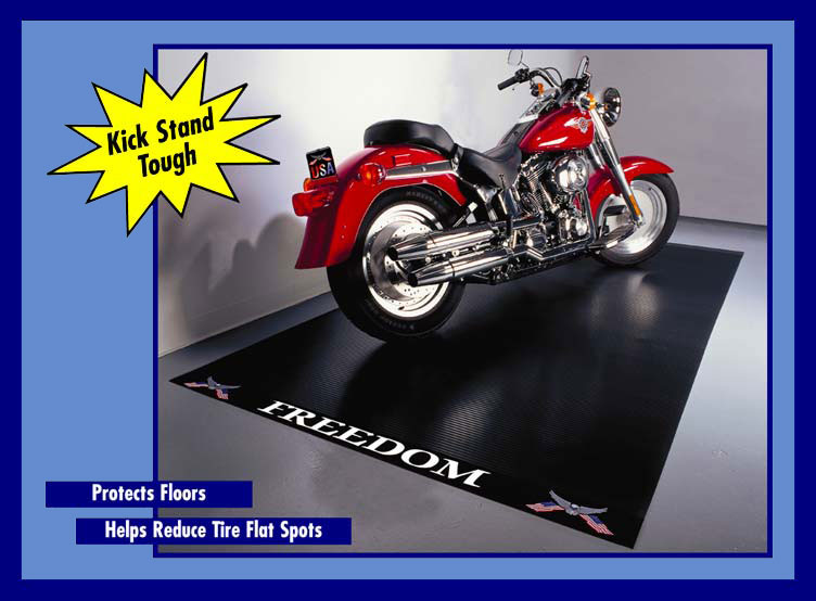 Motorcycle Mats and Motorcycle Pads by American Floor Mats