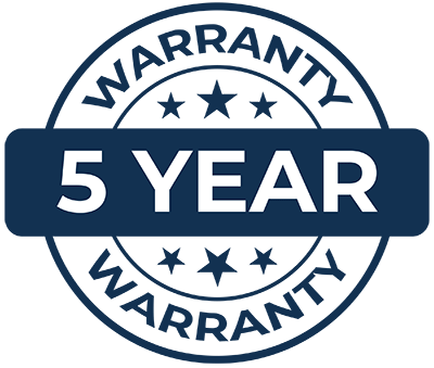 5 Year Warranty